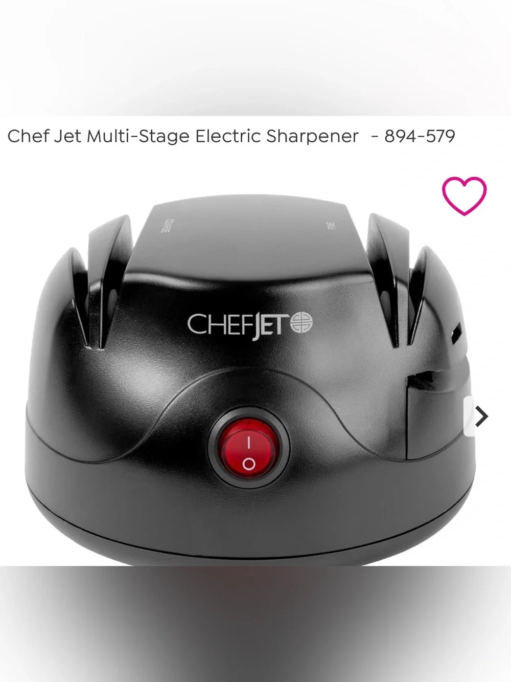 Black Multi-Stage Electric Knife Sharpener